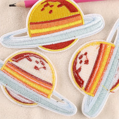 3pcs Planet Embroidery DIY Patch Decorative Accessories For Clothes Backpack Hat