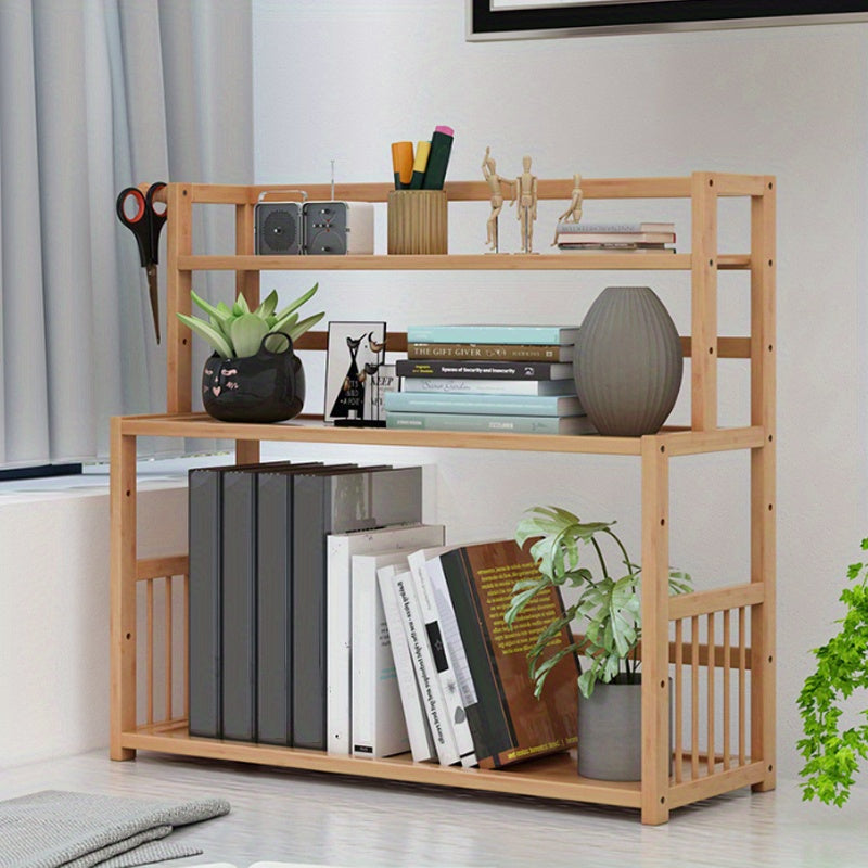 Stylish Student Desktop Bookshelf for Home Office Dormitory