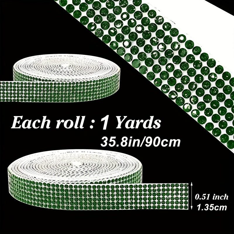 Crystal Rhinestone Strips Self Adhesive Ribbon Bling Sticker