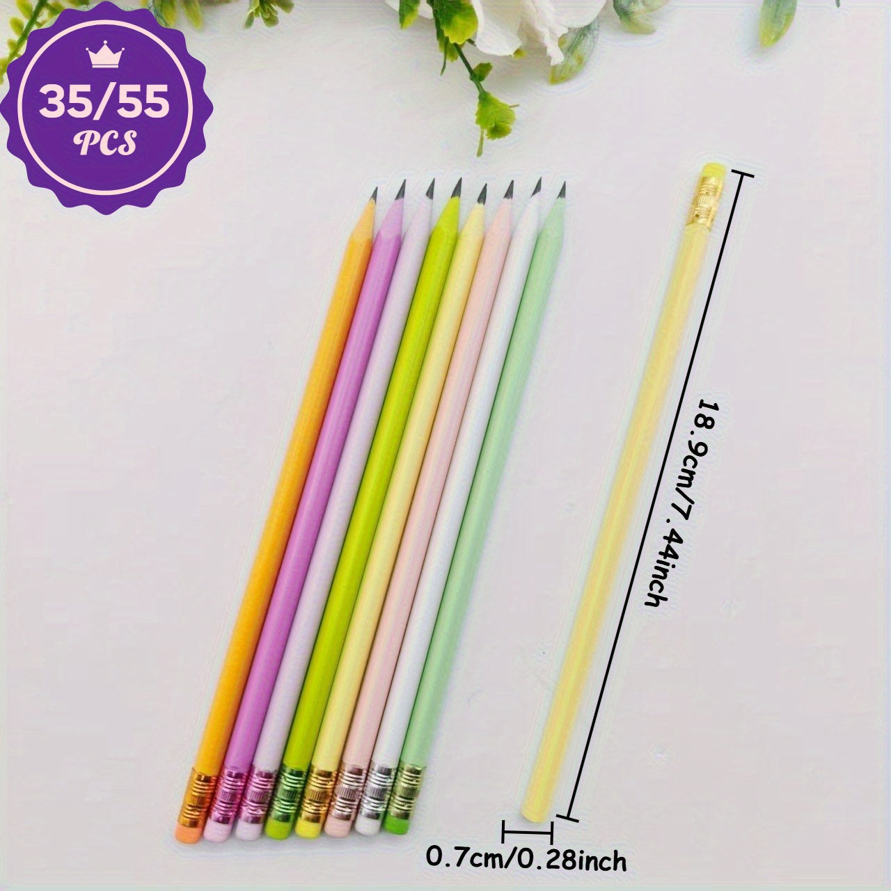Customizable Resin Pencils in Macaron Colors - Personalized Writing Tools