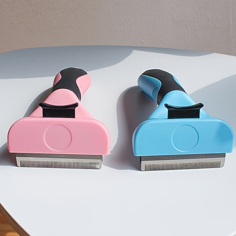2-in-1 Pet Grooming Comb & Deshedding Tool - for Cats Dogs Puppies