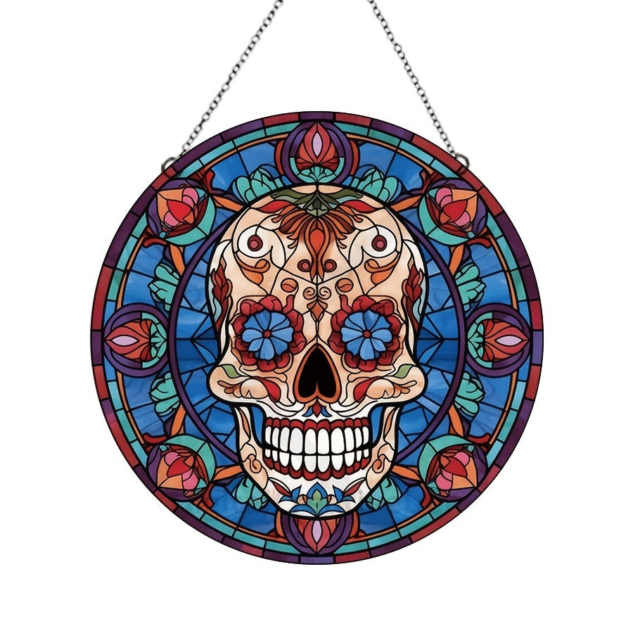 Halloween Skull Window and Door Decor