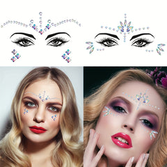 EYENICE Mermaid Face Jewels & Body Glitter Holographic Alien Costume