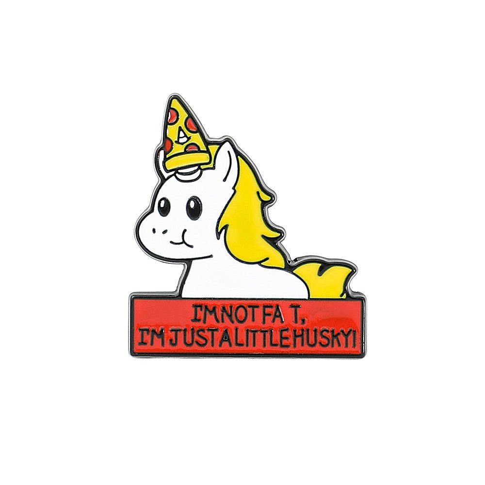 Cartoon Unicorn Enamel Chest Bag Accessory