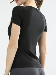 Women's Full Zipper Sports Slimming Shaping Sweat Shirt