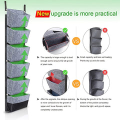 1pc Hanging Vertical Garden Wall Planter with 6 Pockets