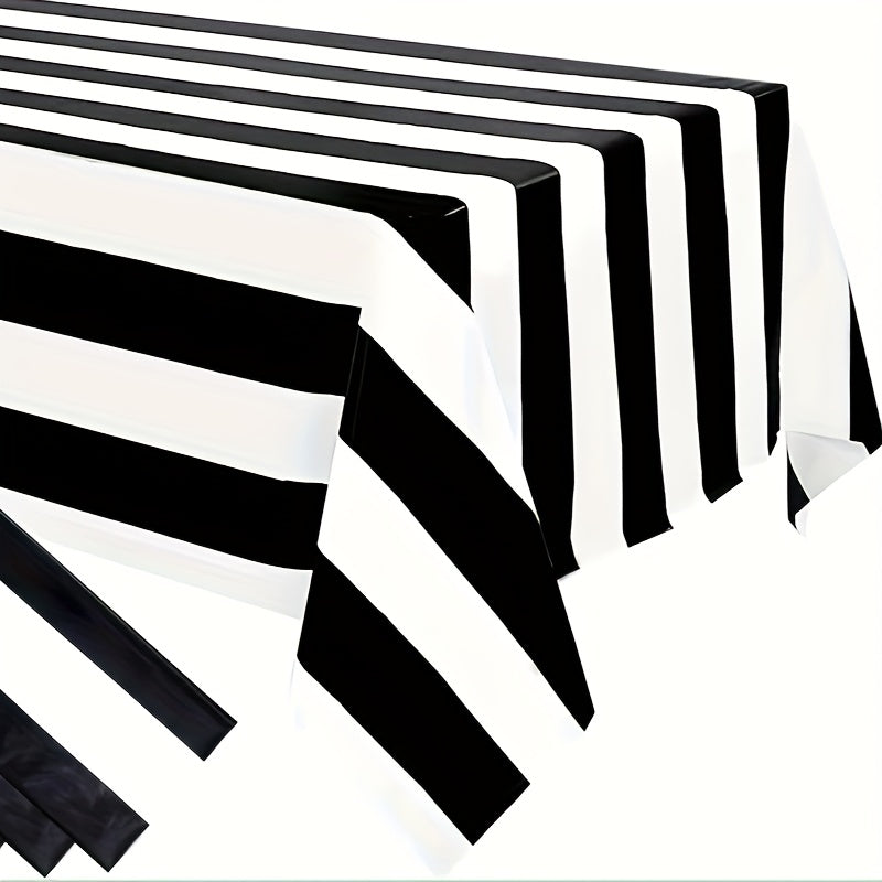 Waterproof Striped Tablecloth for Dining Decor