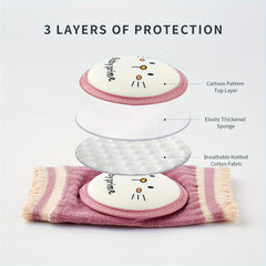 Baby Cartoon Breathable Knee Pads for Crawling Safety