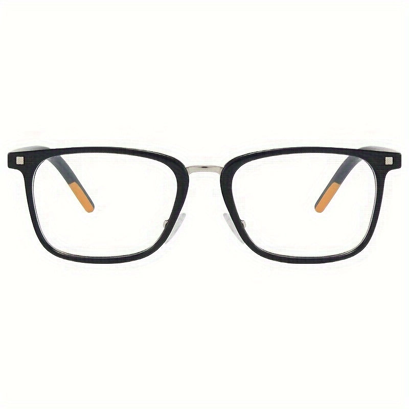 Fashionable Square Frame Glasses Anti Blue Light Blocking Transparent Lens