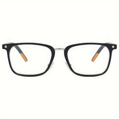 Fashionable Square Frame Glasses Anti Blue Light Blocking Transparent Lens