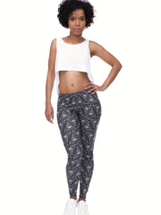 Boho Triangle Print Leggings High Waist Slim Long Length Leggings