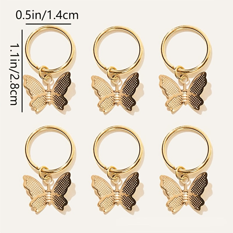 6pcs Girls Summer Butterfly Hair Clip Sets