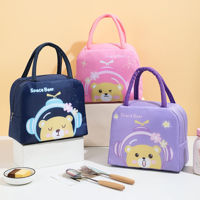 Cartoon Bento Bag Lunch Box Insulation Storage Handbag
