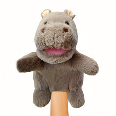 Plush Jungle Animal Puppet Set for Storytelling and Role Playing