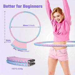 Adjustable Detachable Exercise Ring 2.5lb Fitness Hoop