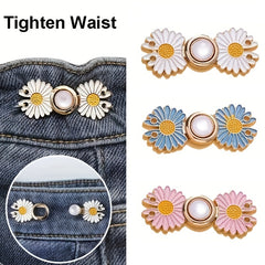 Daisy Adjustable Waist Tightener Button Pants Jeans Skirts Collar Buttons Breast