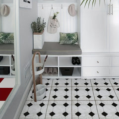 Peel And Stick Flooring Sticker 1-2mm Waterproof Bathroom Kitchen