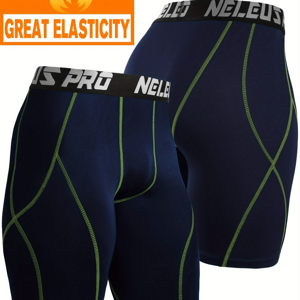 Men's Compression Shorts High Stretch Breathable Base Layer Shorts