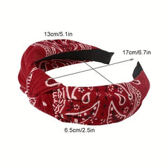 Bohemian Style Yoga Sports Headband Sweat Absorb Sweatband Elastic Headband