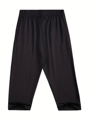 Grey Sports Cropped Pants Boys Size Kids Thin Summer