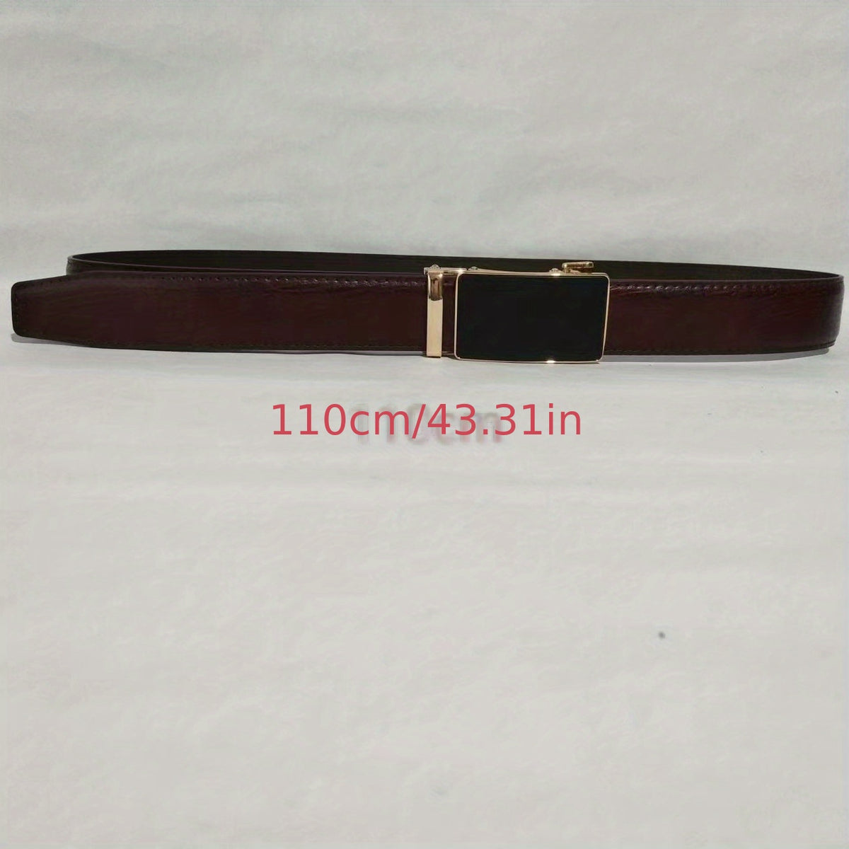 Men's Casual Auto Buckle PU Leather Business Belt Classic