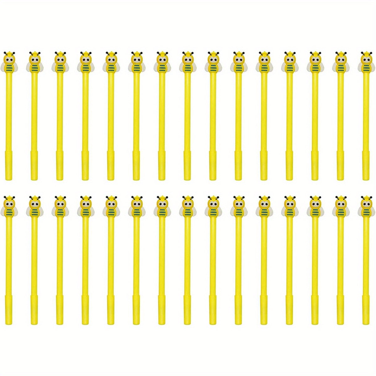 30pcs Bumble Bee Gel Pens Yellow Cartoon 0.5mm for Party Favors