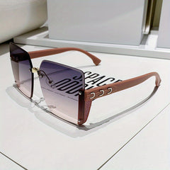 Rimless Sunglasses Gradient Glasses UV400