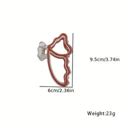 Bow Shaped Nonslip Hair Claw for Women Girls