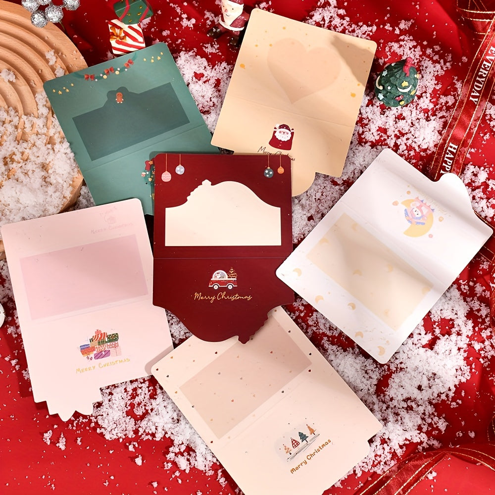 Golden Plated Christmas Greeting Card Floral Design
