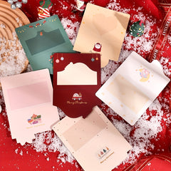 Golden Plated Christmas Greeting Card Floral Design
