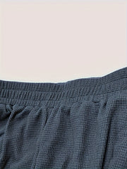  Ribbed High Rise Wide Leg Trousers