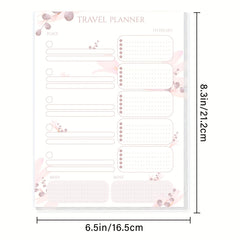 BUBU Travel Planner To Do List Pad Travel Places Notes Undated Organizer