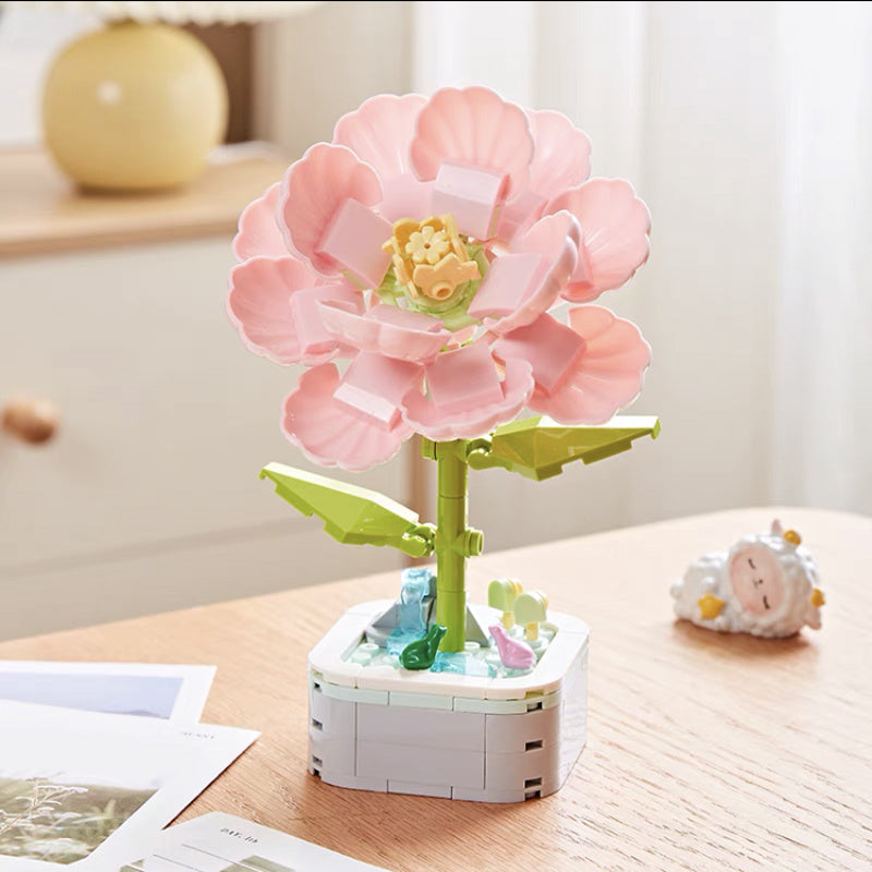 Immortal Flower Building Blocks Creative Flower Building Kit