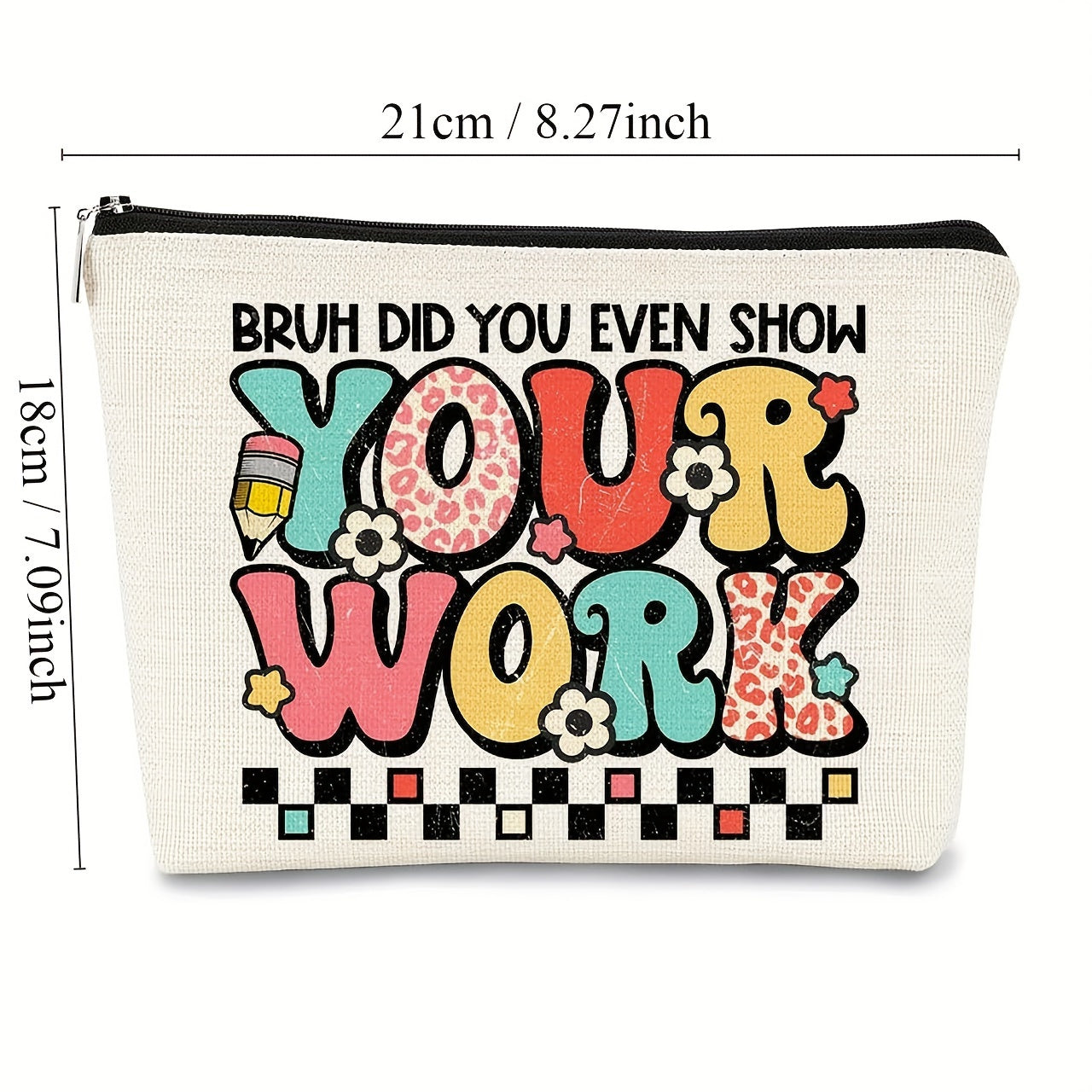 Bohemian Sunshine Teacher Survival Kit Makeup Bag