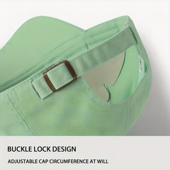 Letter Patch Baseball Cap Mint Green Lightweight Casual Sun Hat