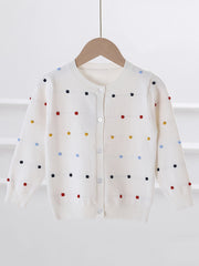 Toddler Girls Button Down Knit Cardigan Sweater