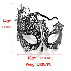 Rhinestone Venetian Masquerade Mask for Women