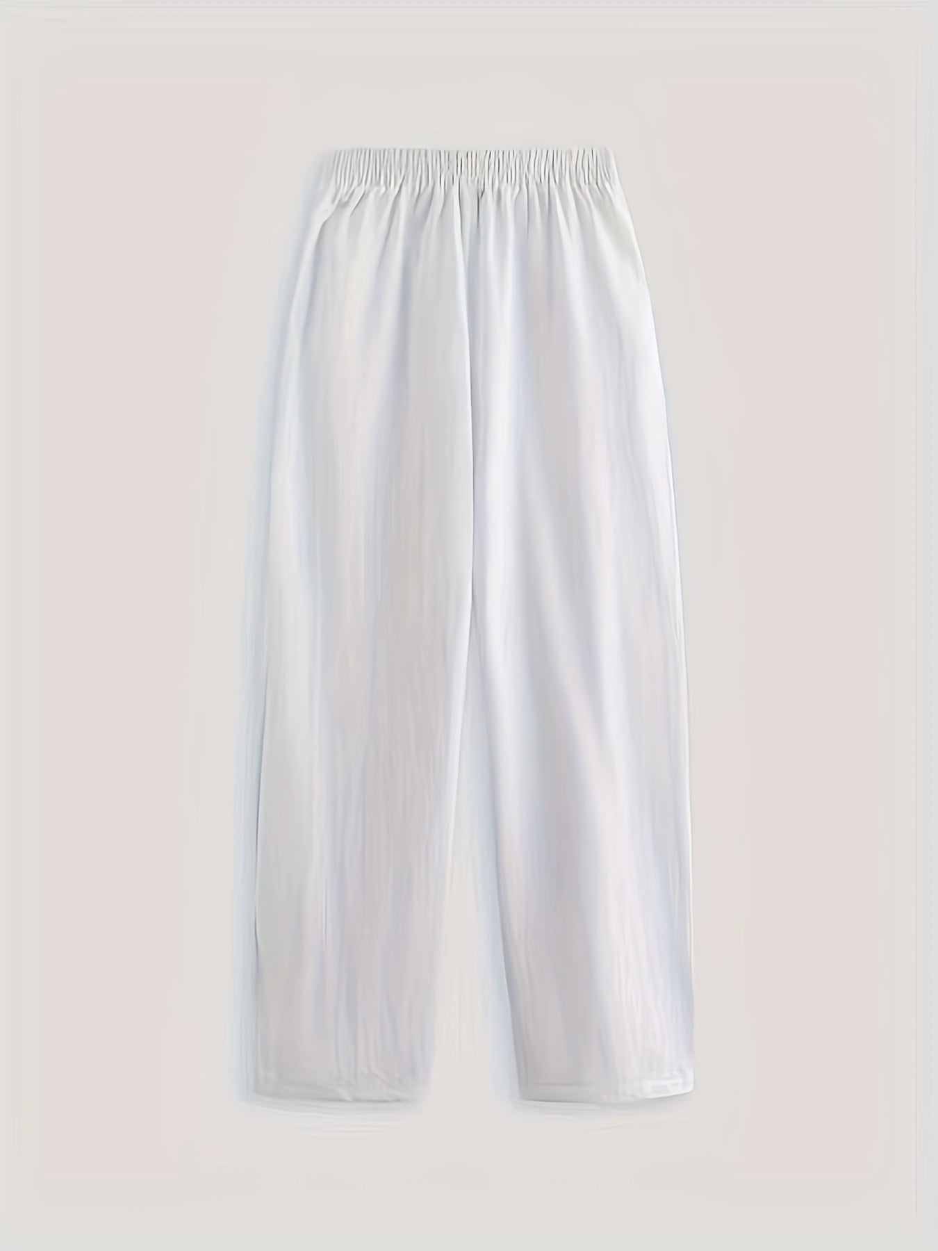 Floral Print Elastic Waist Pants for Women