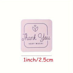 500pcs Thank You Sticker Round Scrapbook Envelope Seal Scrapbooking Stickers