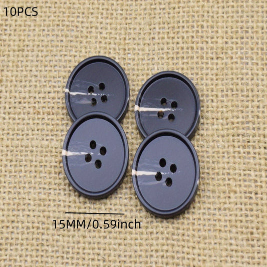 10PCS Resin and Horn Coat Suit Button Set