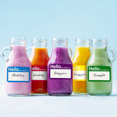 200pcs Hello My Name Is Stickers Labels 5 Colors