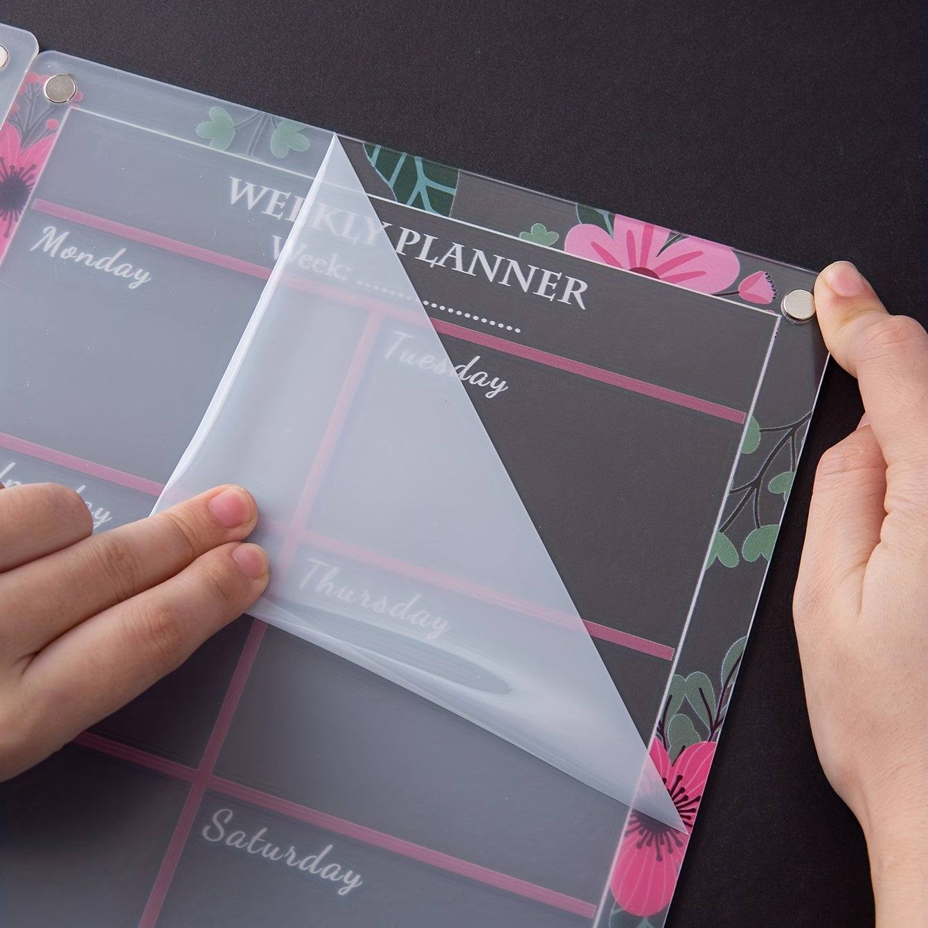 Small 3D Flower Series Planning Board with Magnets & Pens