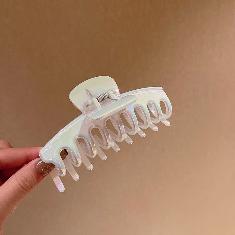 Holographic Gradient Acrylic Hair Claw Clip Strong Hold Hair Jaw Clip