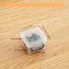 Mini Transparent Storage Box for Pills Earphones Jewelry