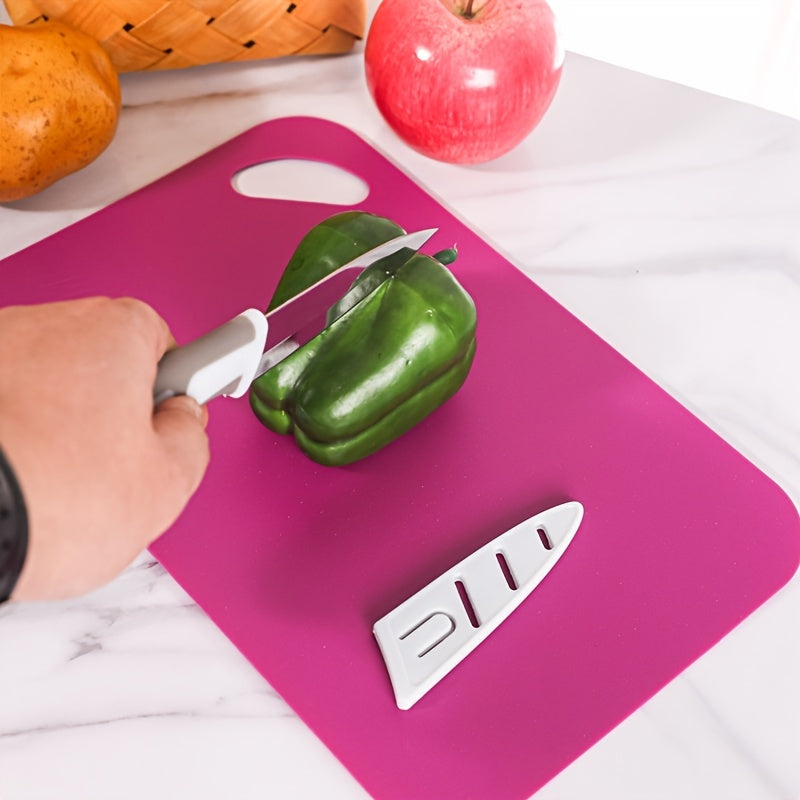 Plastic Cutting Board Set of 3 Dishwasher Safe Cutting Boards with Juice Grooves