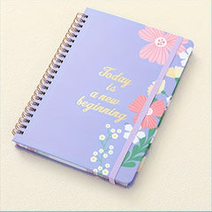 Undated Daily Weekly Planner Notebook Spiral Organizer