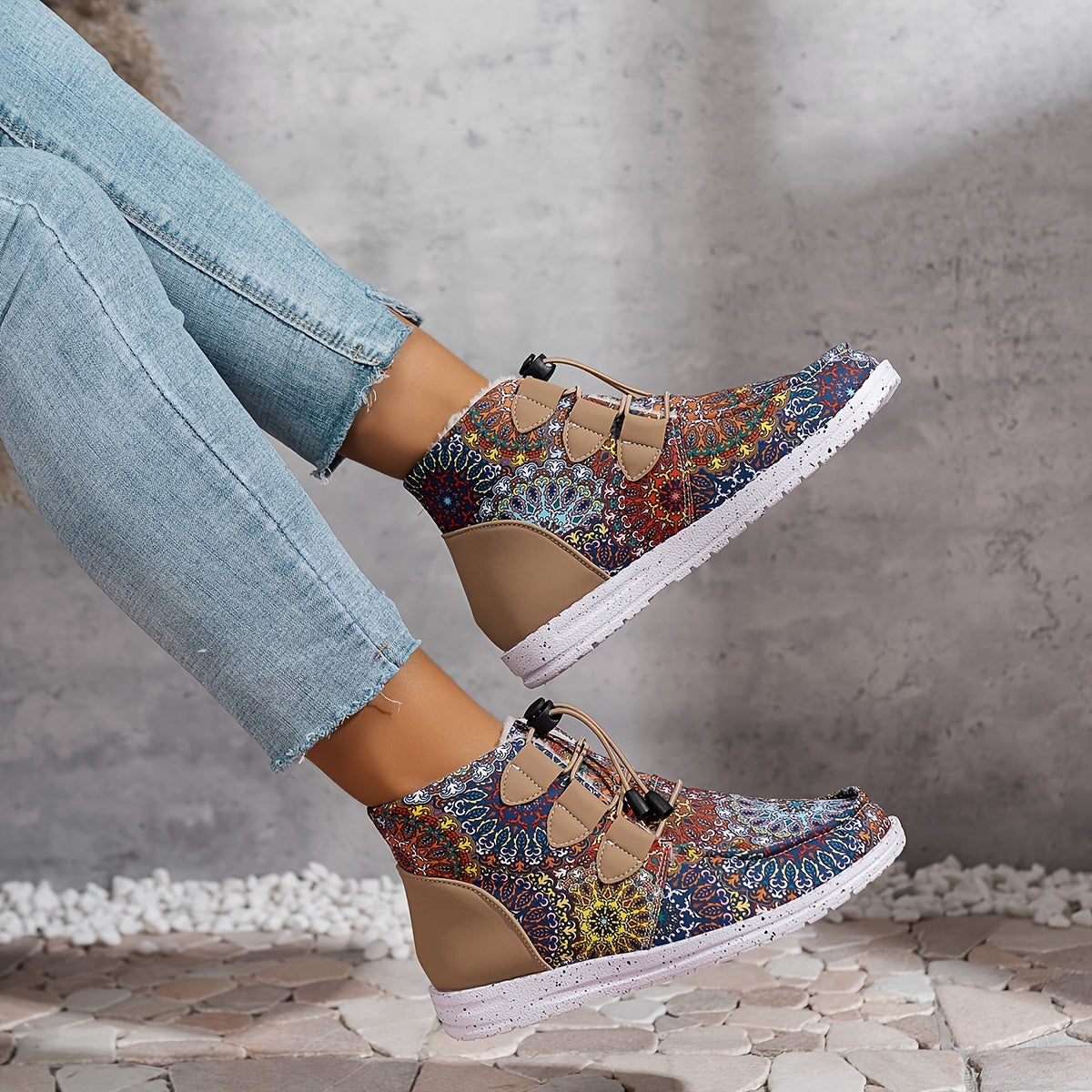 Ethnic Style Snow Boots Comfortable Thickened Winter Footwear