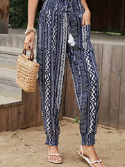  Boho Pants Women's Plus Geometric Print Joggers