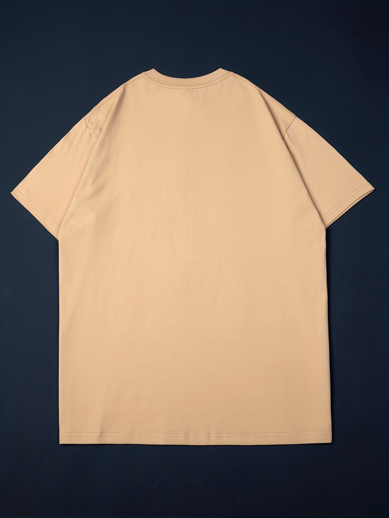 Motorcycle Print Graphic Cotton Crew Neck T-shirt for Men