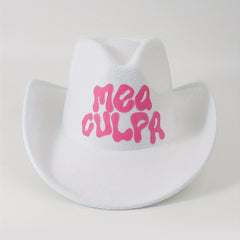 Y2K Western Cowboy Hat Wide Brim Style for Men and Women